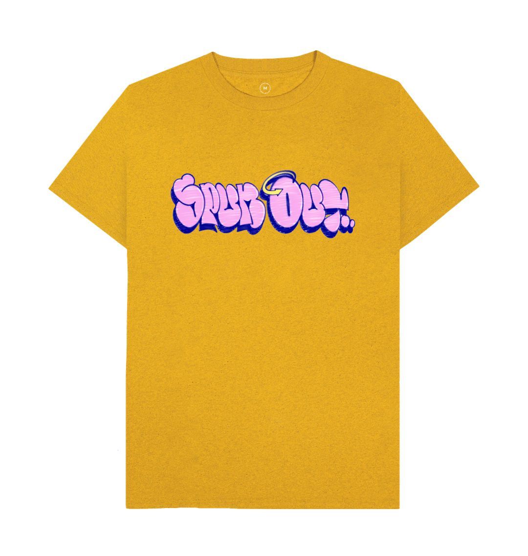 Sunflower Yellow \"Throwie\" Graffiti Logo T-shirt!