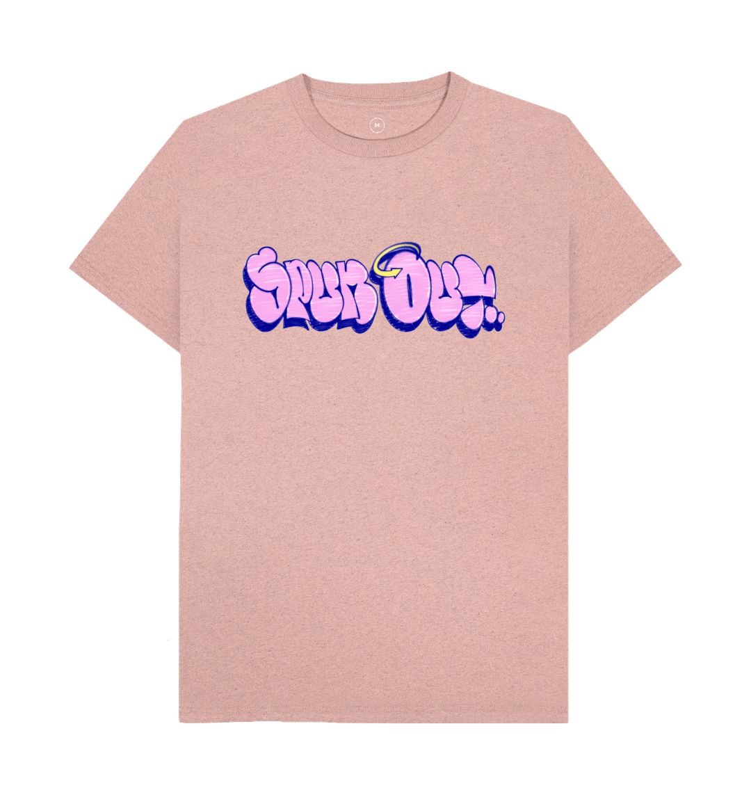 Sunset Pink \"Throwie\" Graffiti Logo T-shirt!