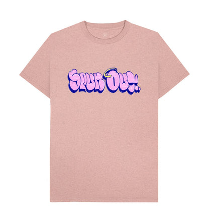 Sunset Pink \"Throwie\" Graffiti Logo T-shirt!