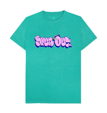 Seagrass Green \"Throwie\" Graffiti Logo T-shirt!